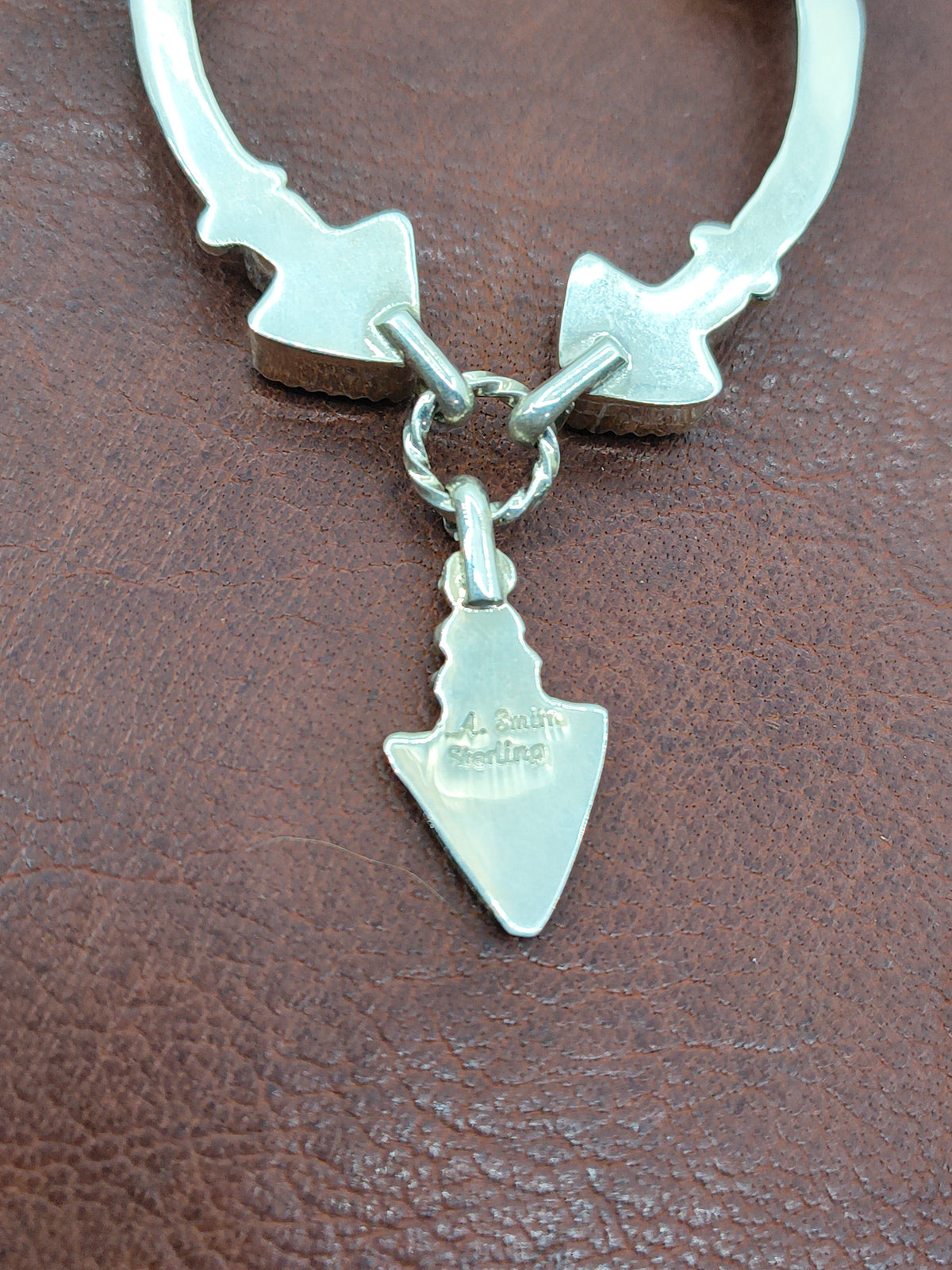 20" Double Arrow With Arrowhead Charm By Phyllis A. Smith, Navajo
