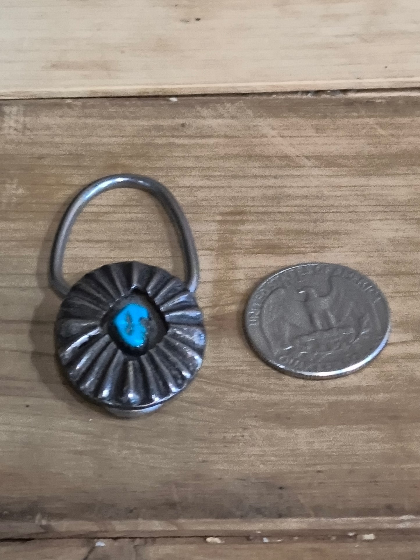 Vintage Key Chain with Turquoise