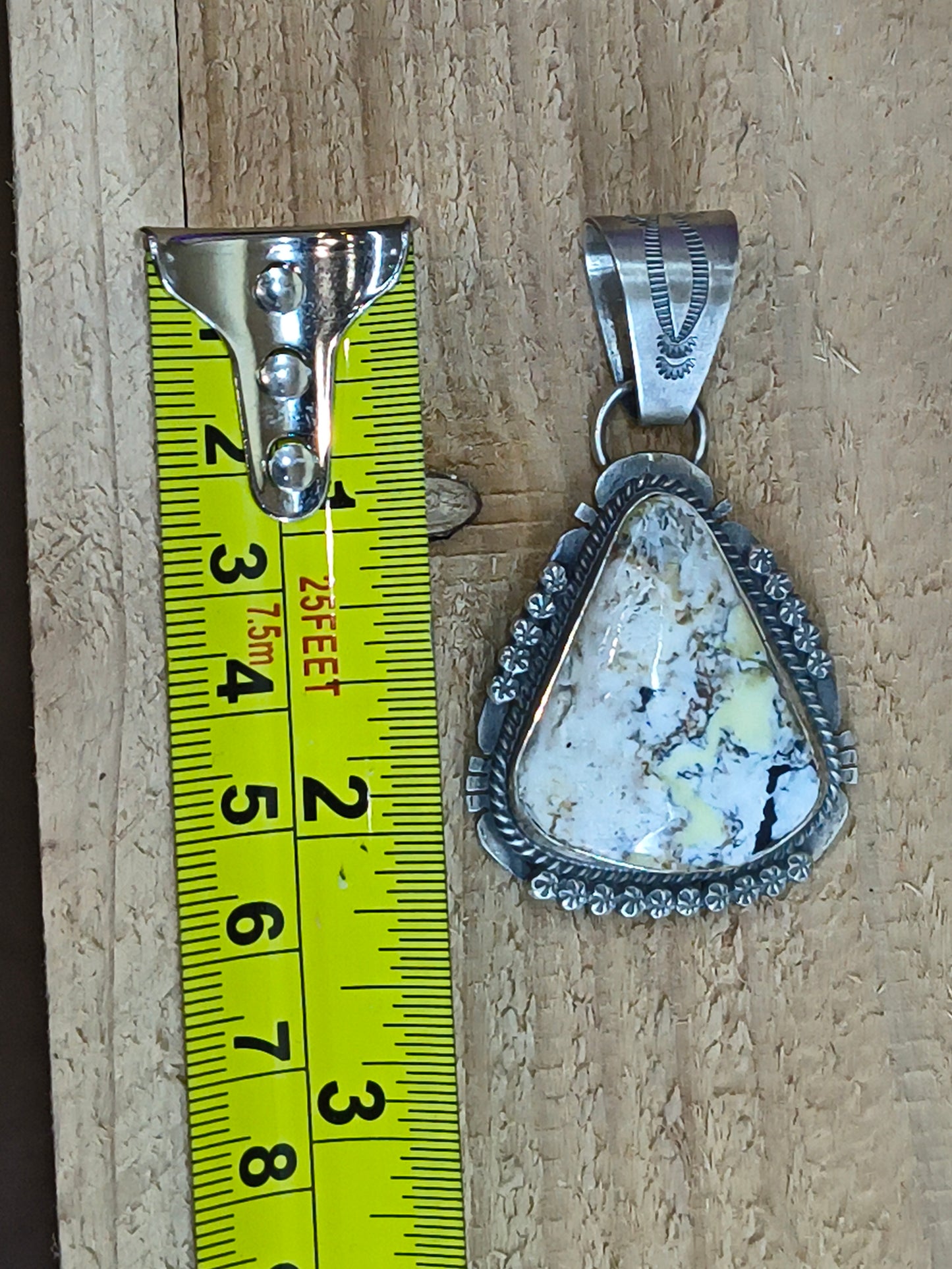 Triangle Wild Horse Pendant 11mm Bail by John Nelson, Navajo