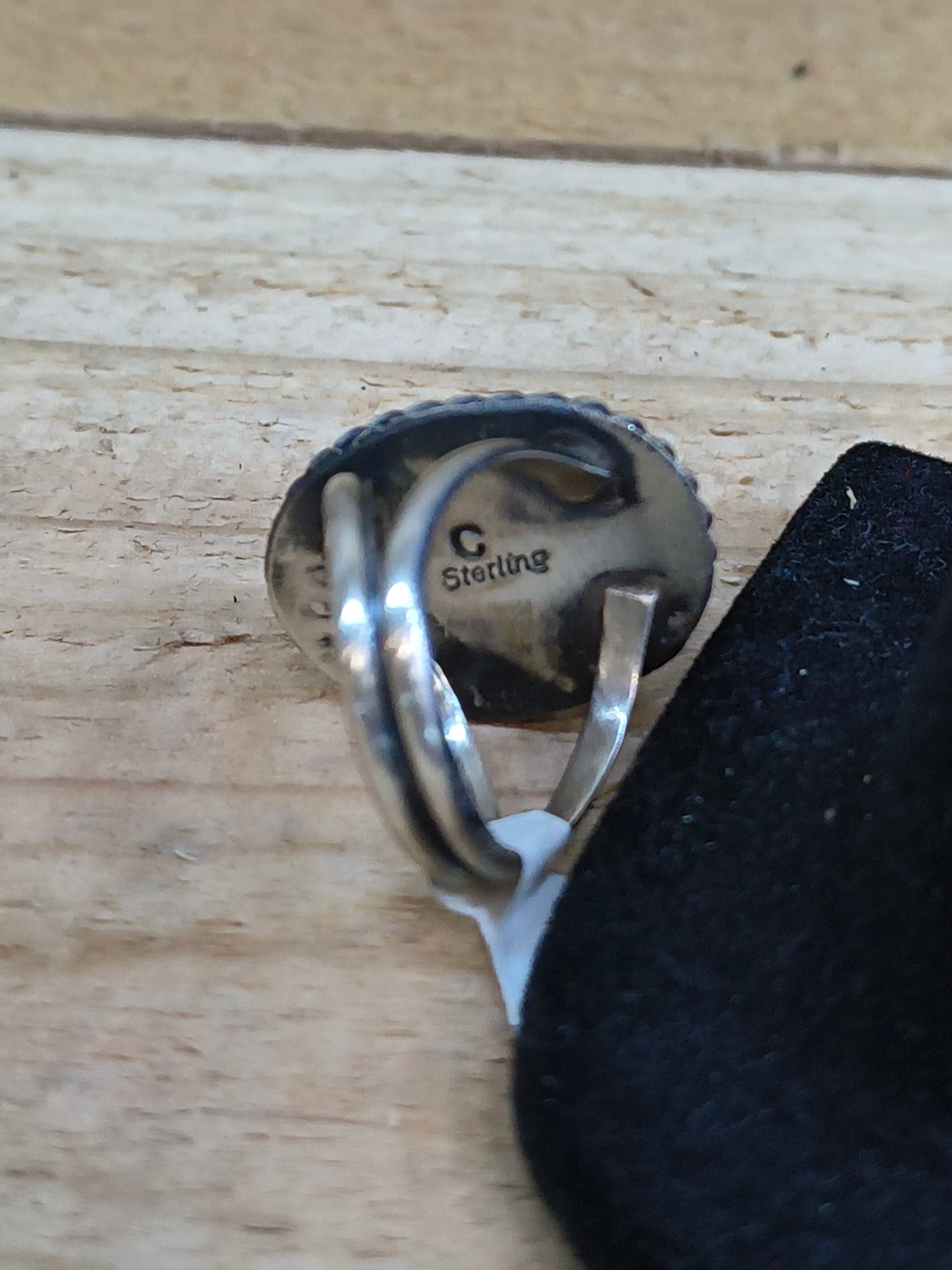 6.0 Kingman Krush Oval Ring by Clifton Davis, Navajo