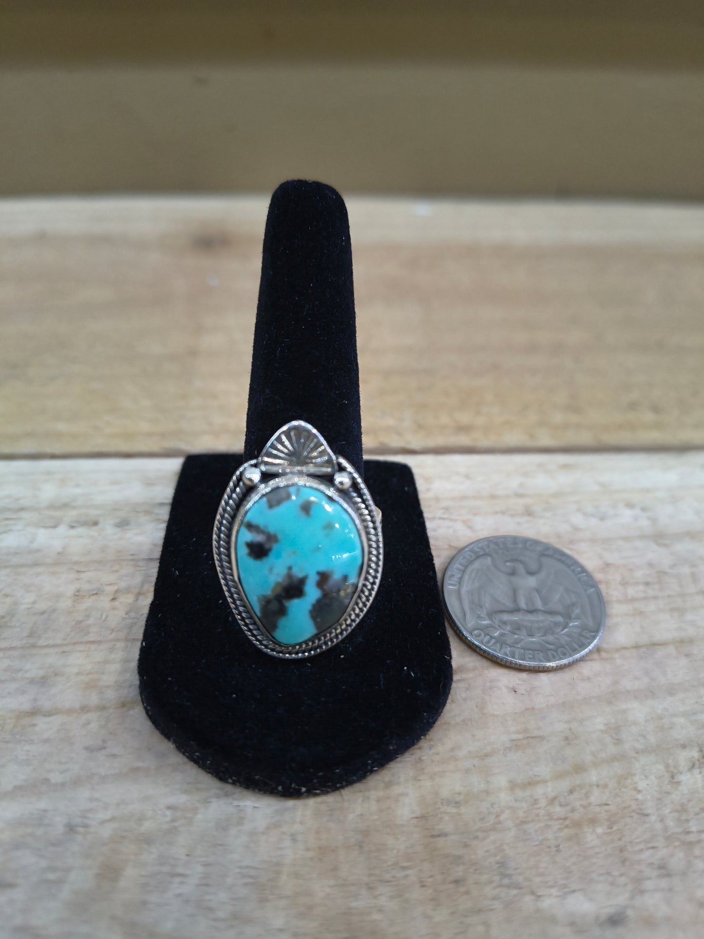 9.5 Kingman Turquoise Ring