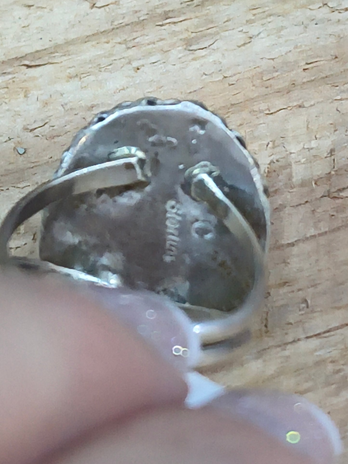 8.0 Kingman Krush Oval Ring by Clifton Davis, Navajo