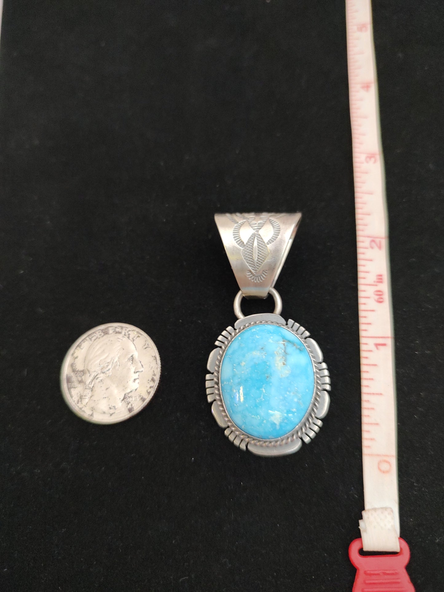 White Water Turquoise Pendant