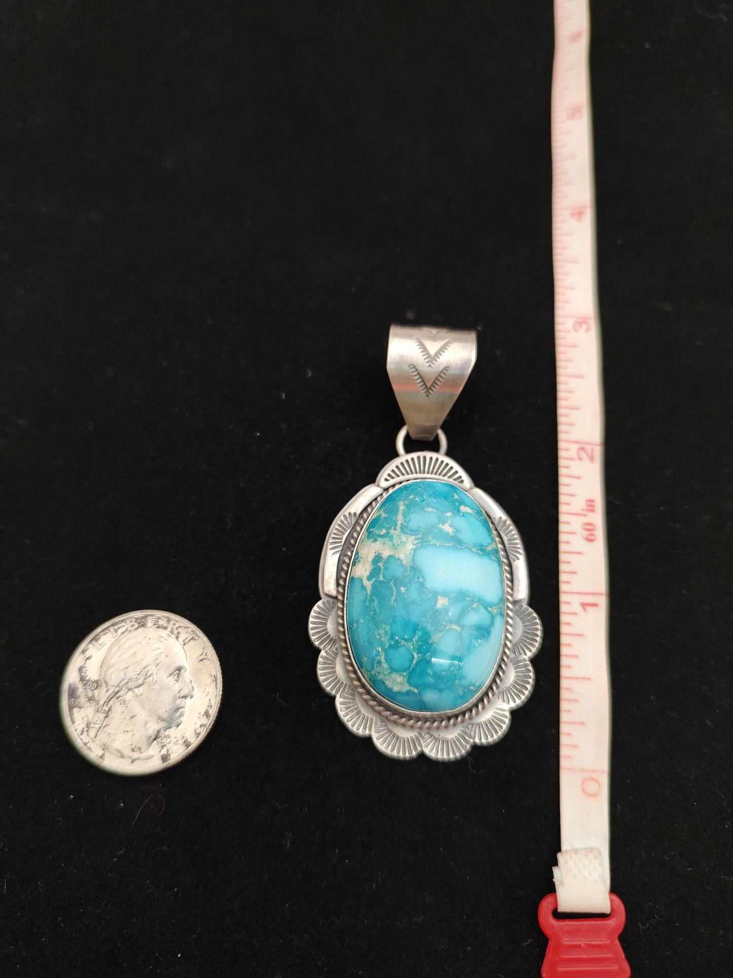 White Water Turquoise Pendant
