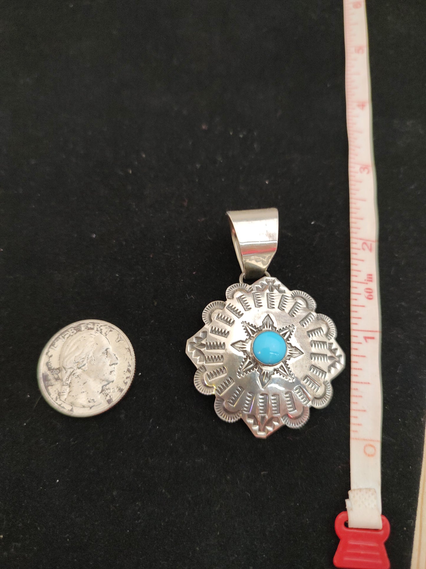 Sleeping Beauty Turquoise Pendant