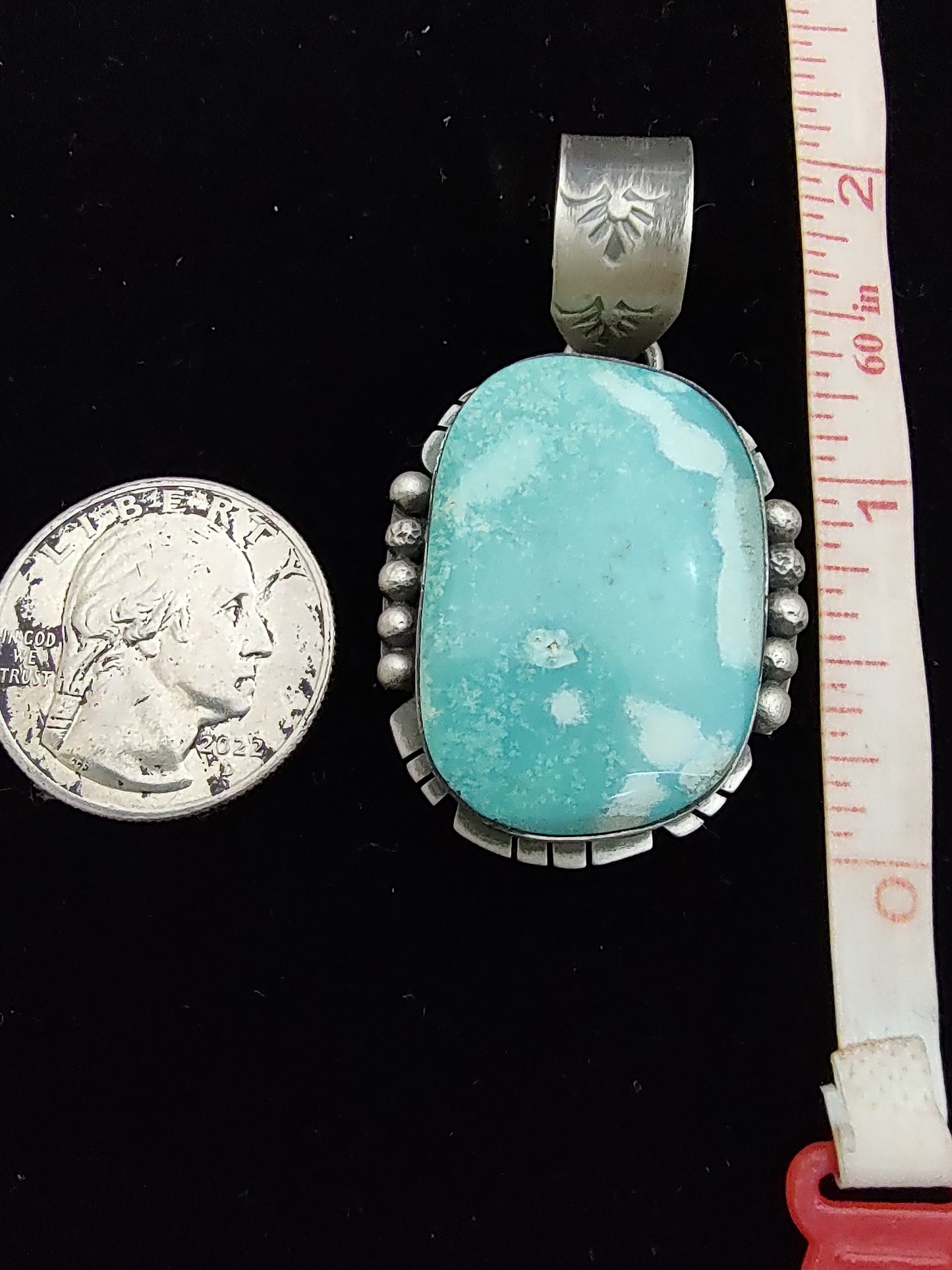 White Water Turquoise Pendant