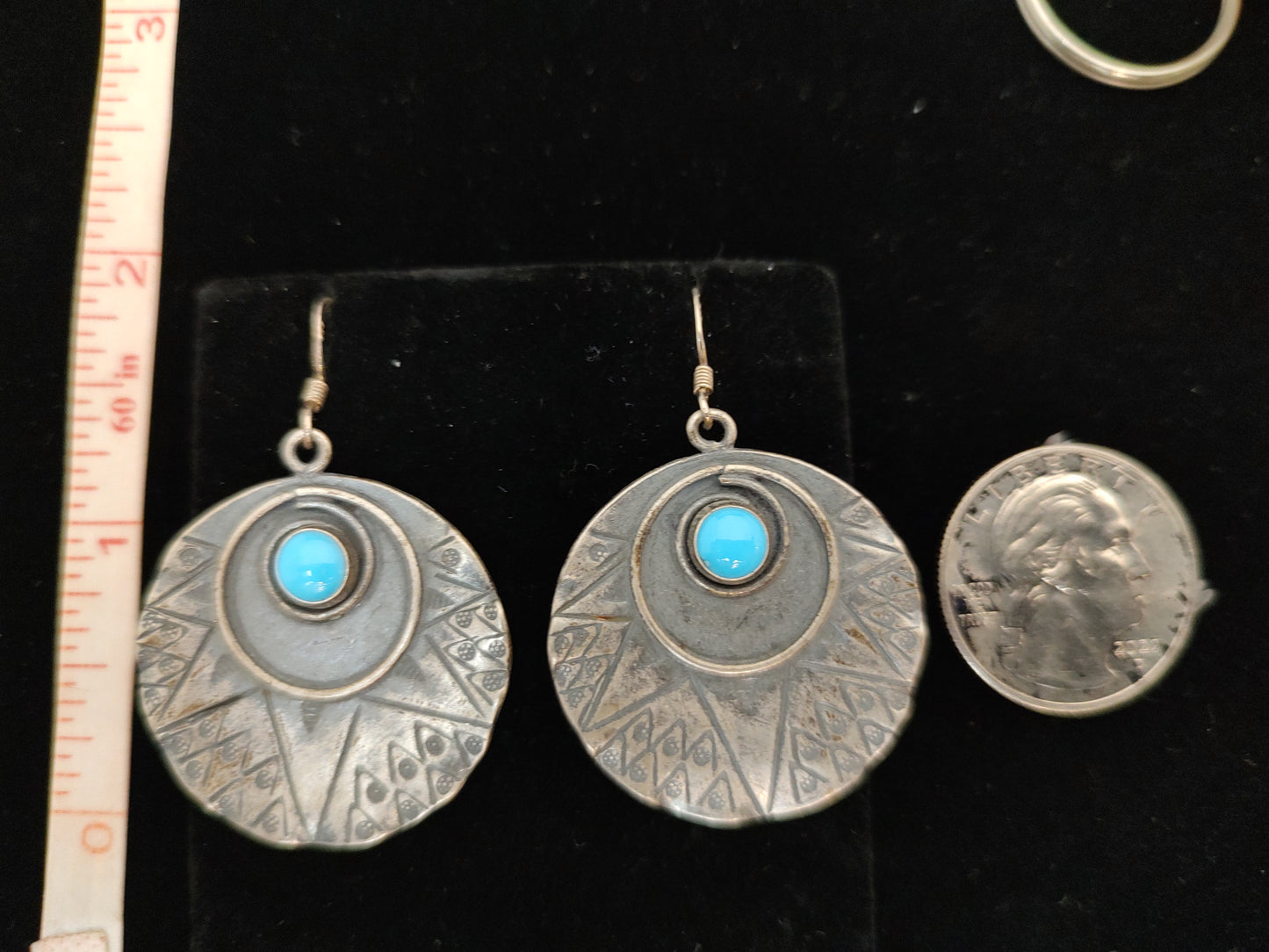 Sleeping Beauty Turquoise Dangle Hook Earrings