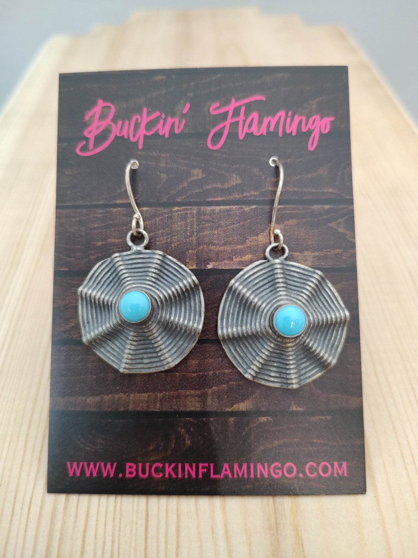 Sleeping Beauty Turquoise Dangle Hook Earrings