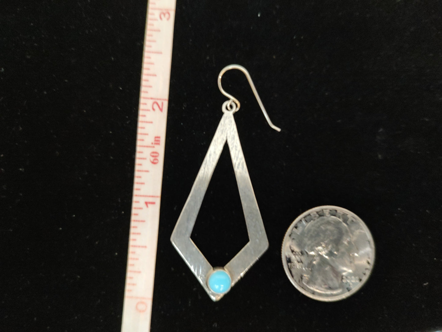 Sleeping Beauty Turquoise on Hook Earrings