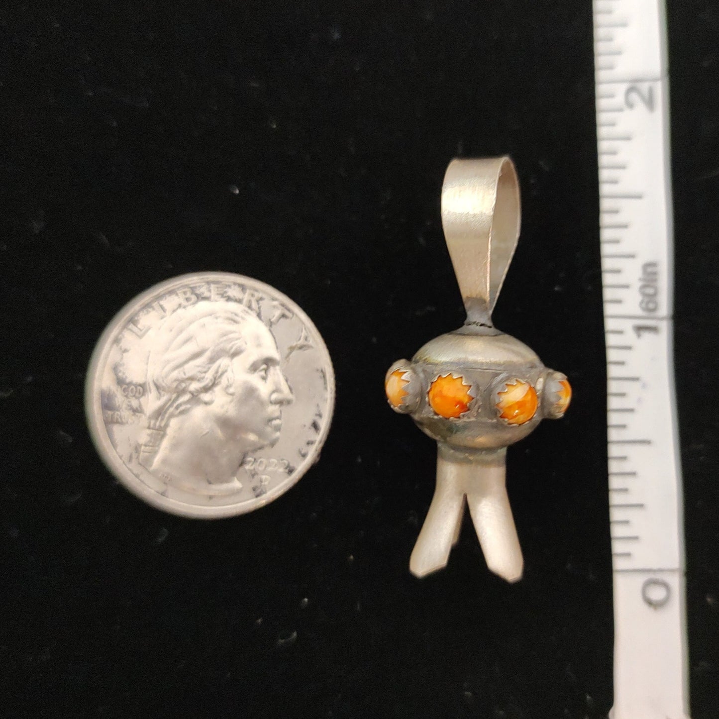 Spiny Oyster Squash Blossom Pendant