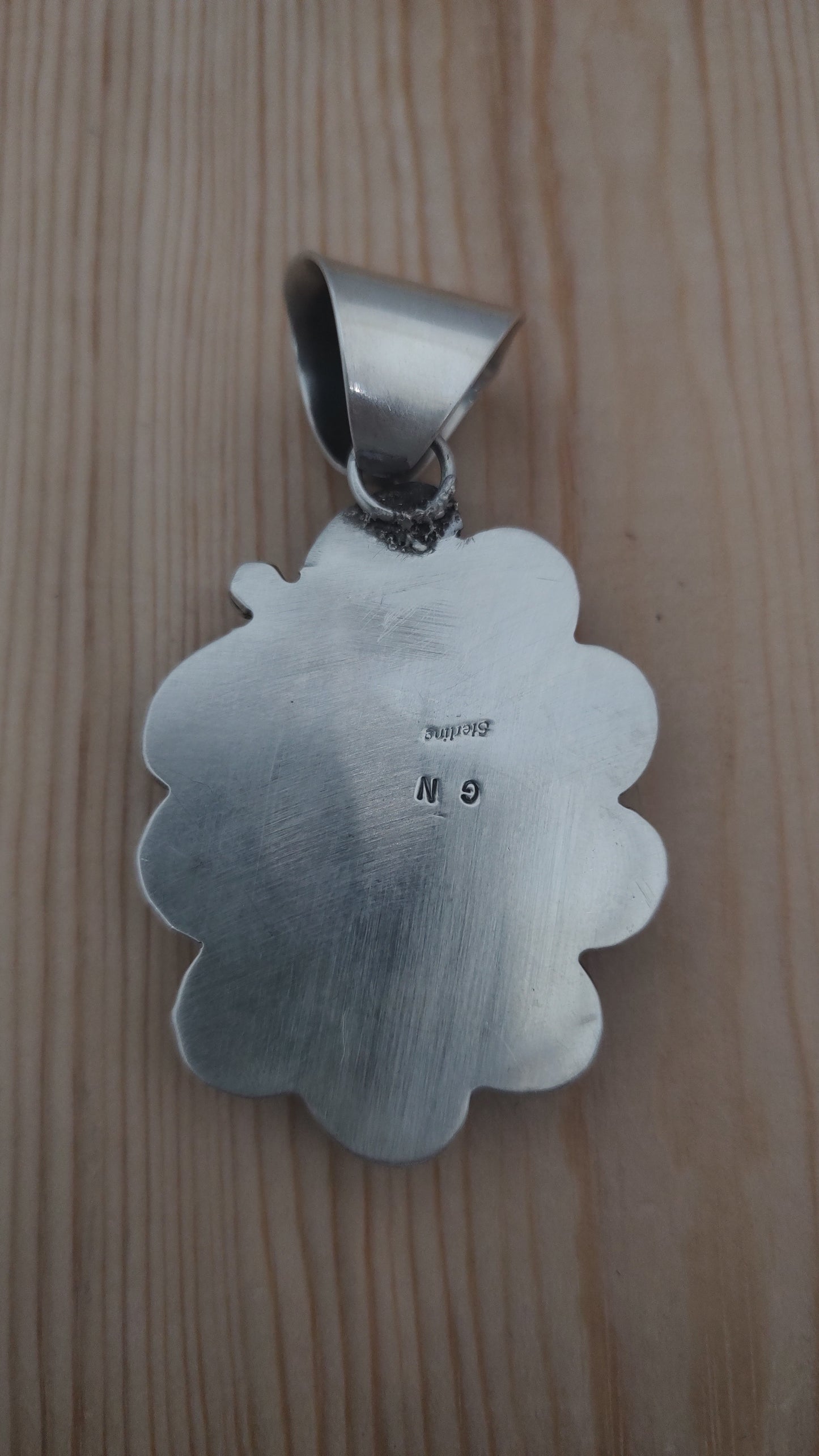 Wild Horse (Crazy Horse) Oval Pendant by Gilbert Nez