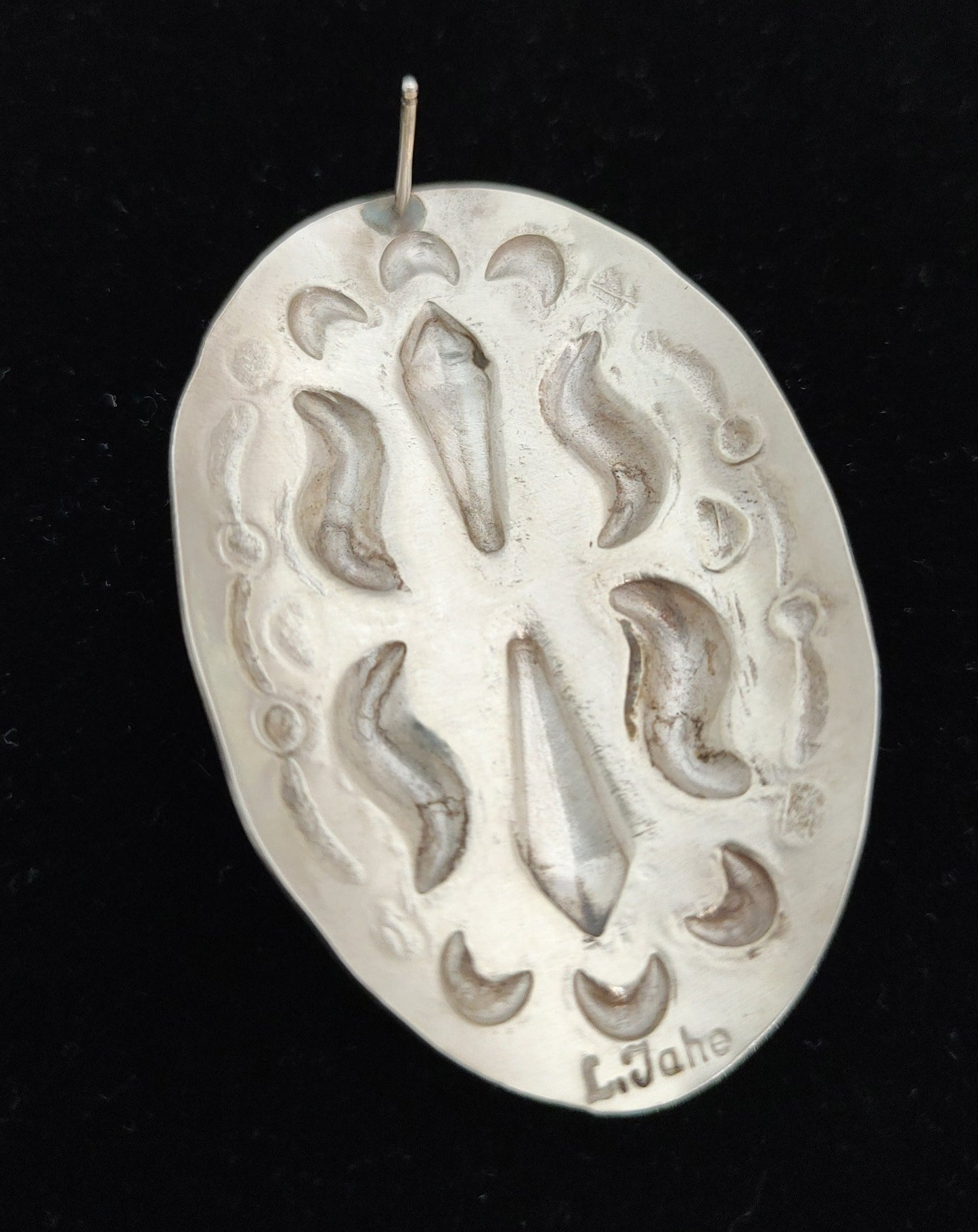 Silver Concho Post Earring