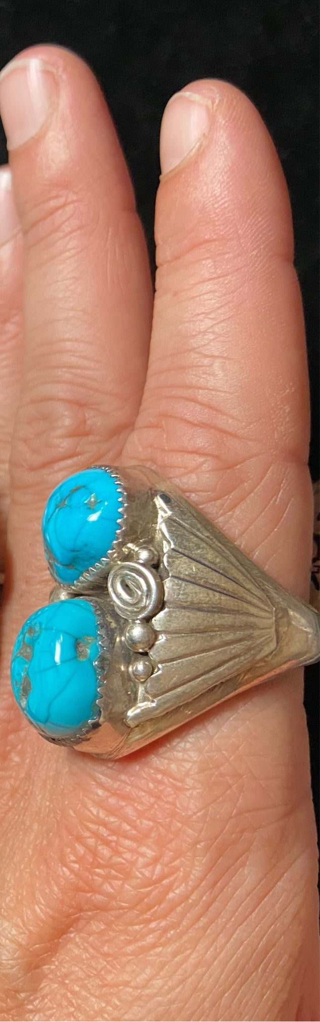 Natural Kingman Turquoise Ring