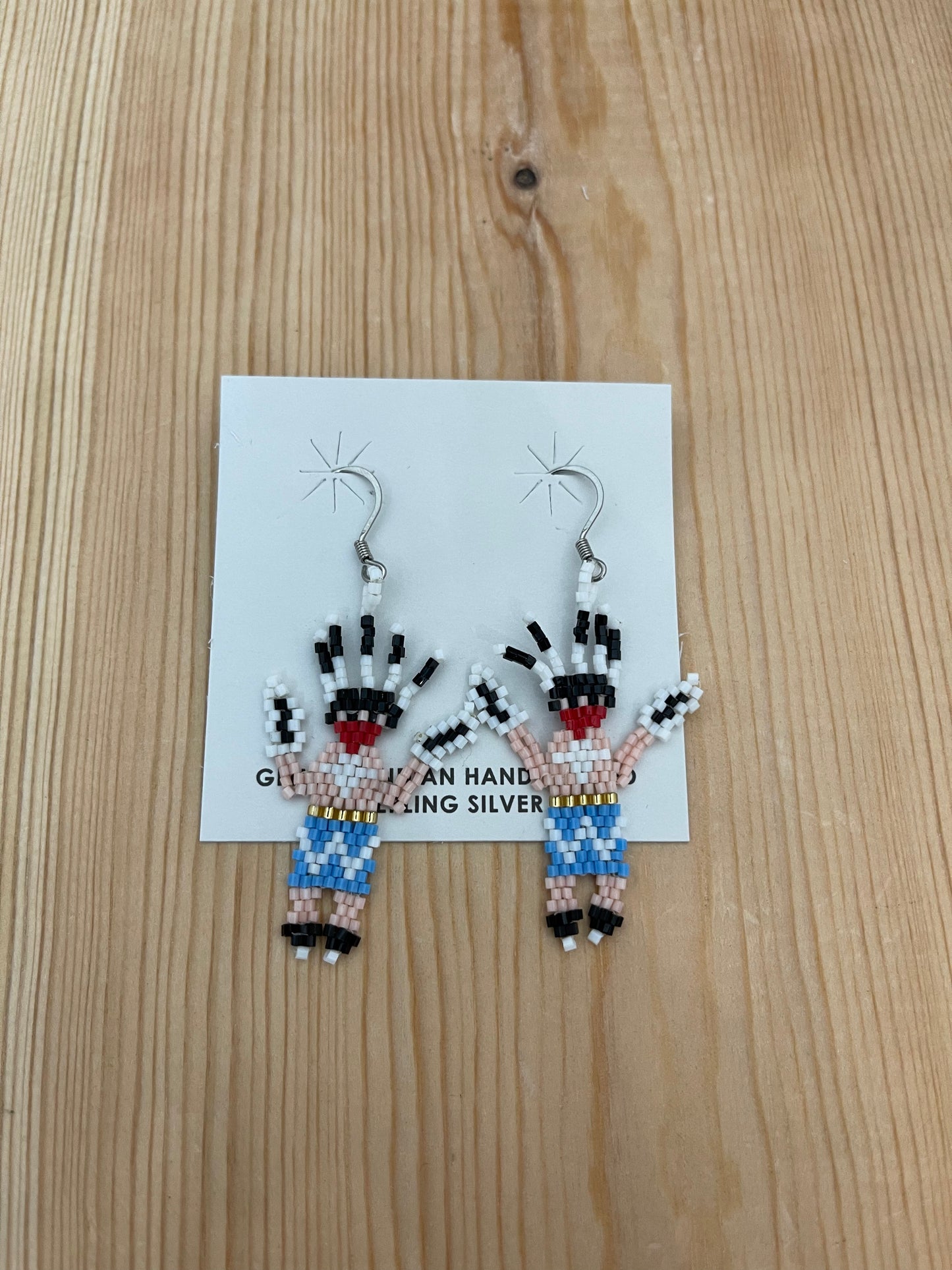 Cut Bead Dangle Hook Earrings