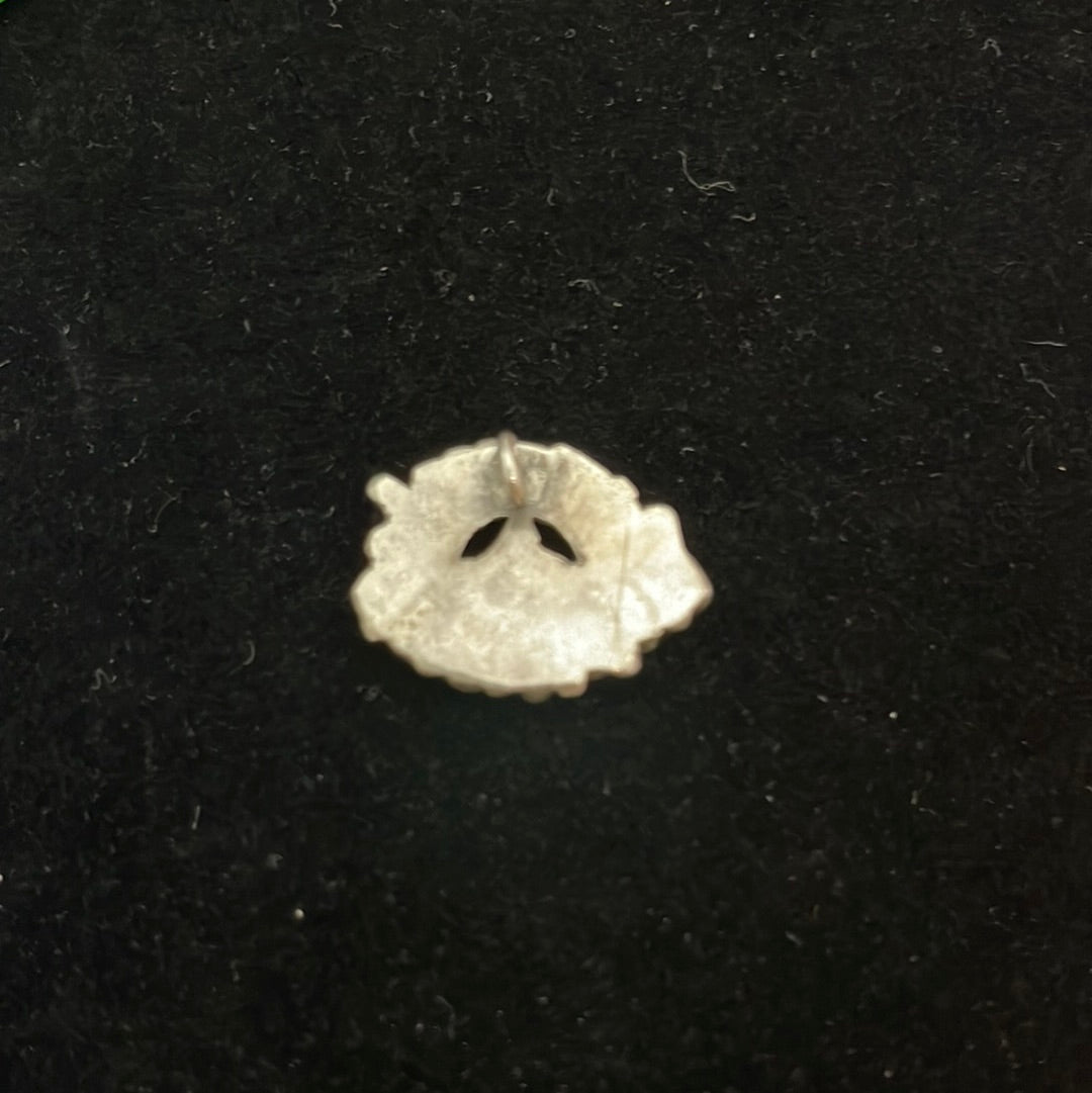 Sleeping Beauty Zuni Needlepoint Turquoise Pendant