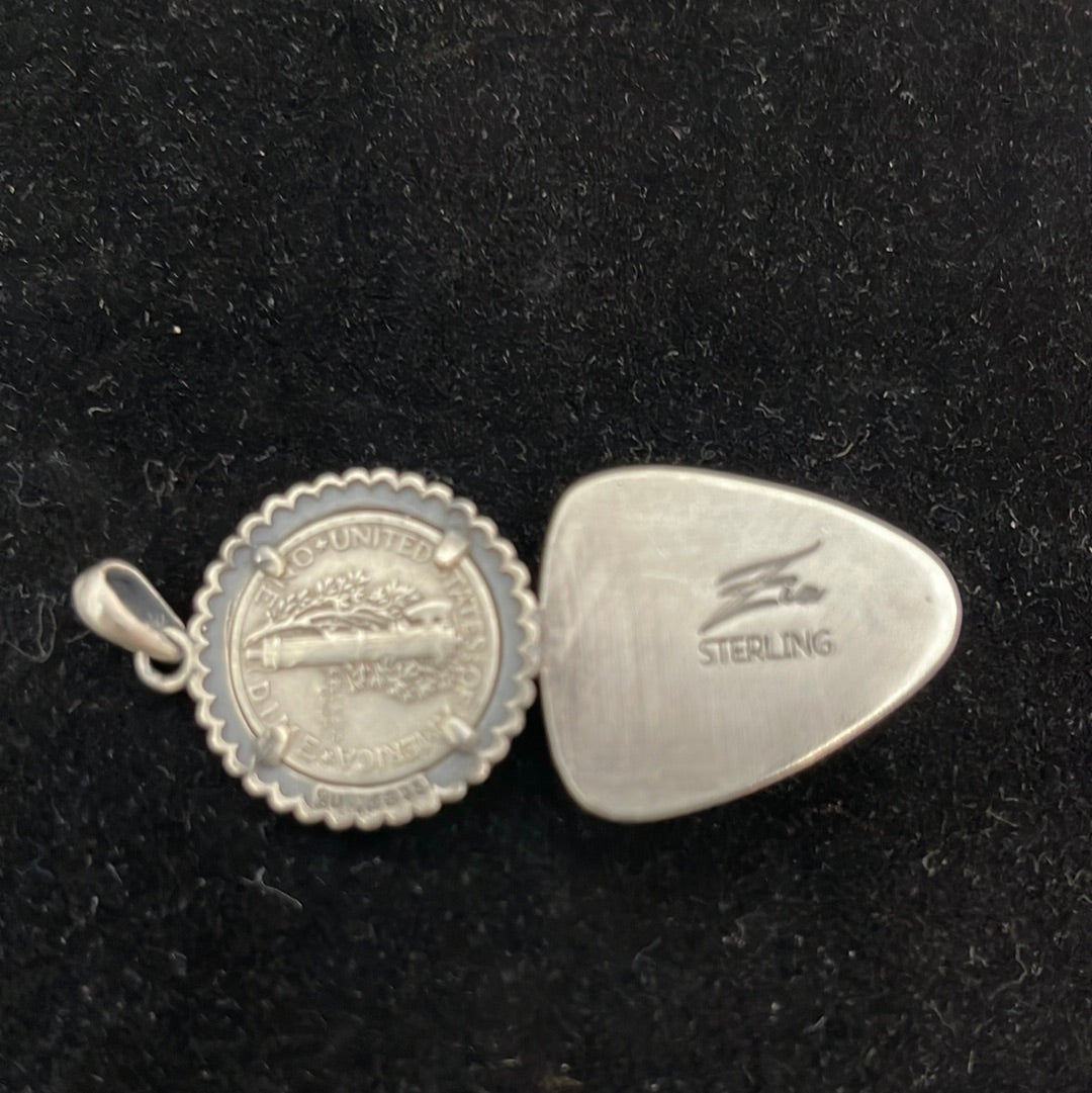 Kingman Turquoise 1941 Mercury Dime Pendant