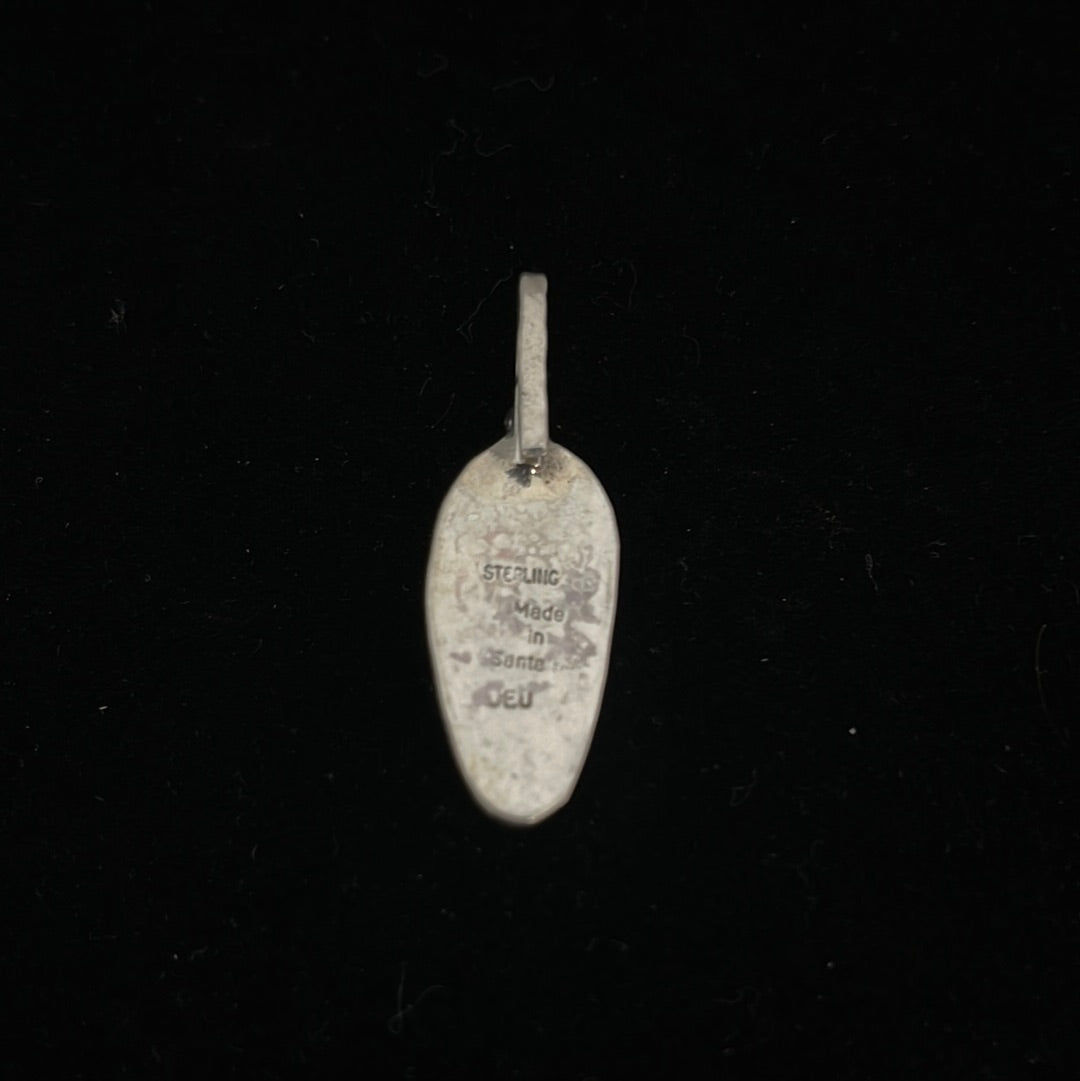 Vintage Ocean Jasper Shepherds Hook Pendant