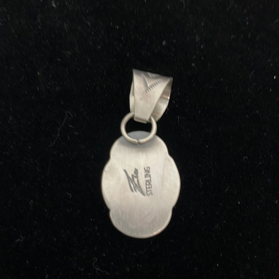 Kingman Web Turquoise Pendant