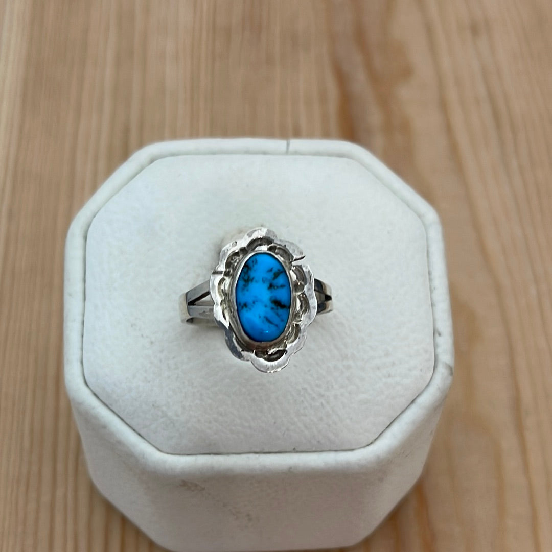 Size 6.5- Vintage Sleeping Beauty Turquoise Ring