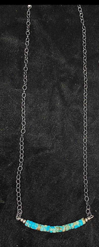 Turquoise Heishi Bead necklace