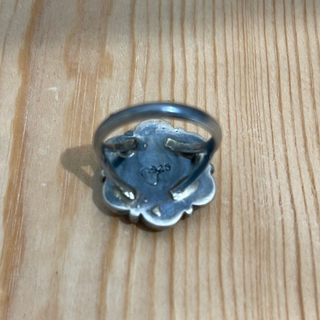 6.0 - Sleeping Beauty Turquoise Cluster Ring