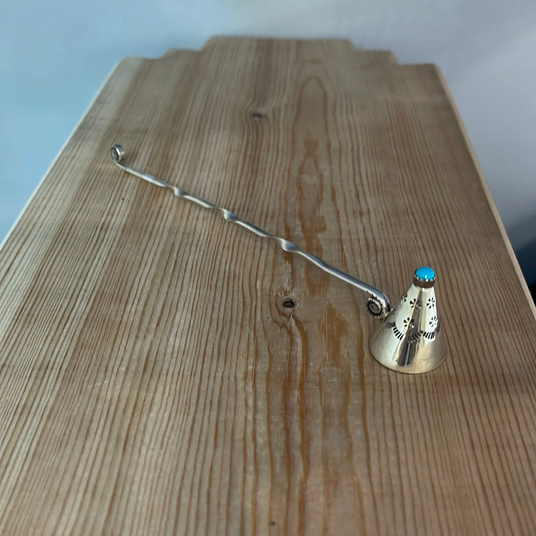 Candle Snuffer with Sleeping Beauty Turquoise