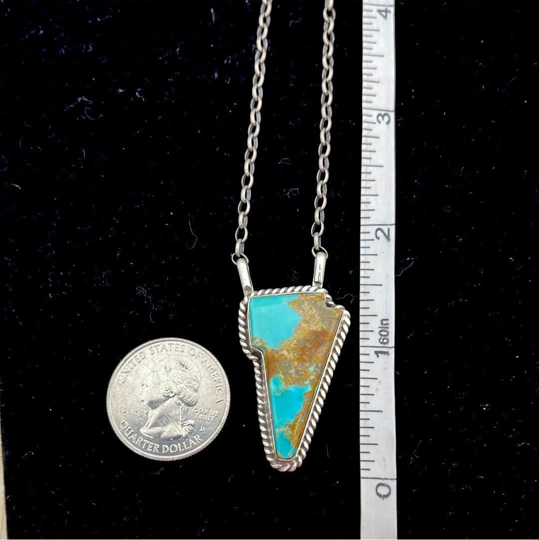 Kingman Turquoise Lighting Bolt Necklace