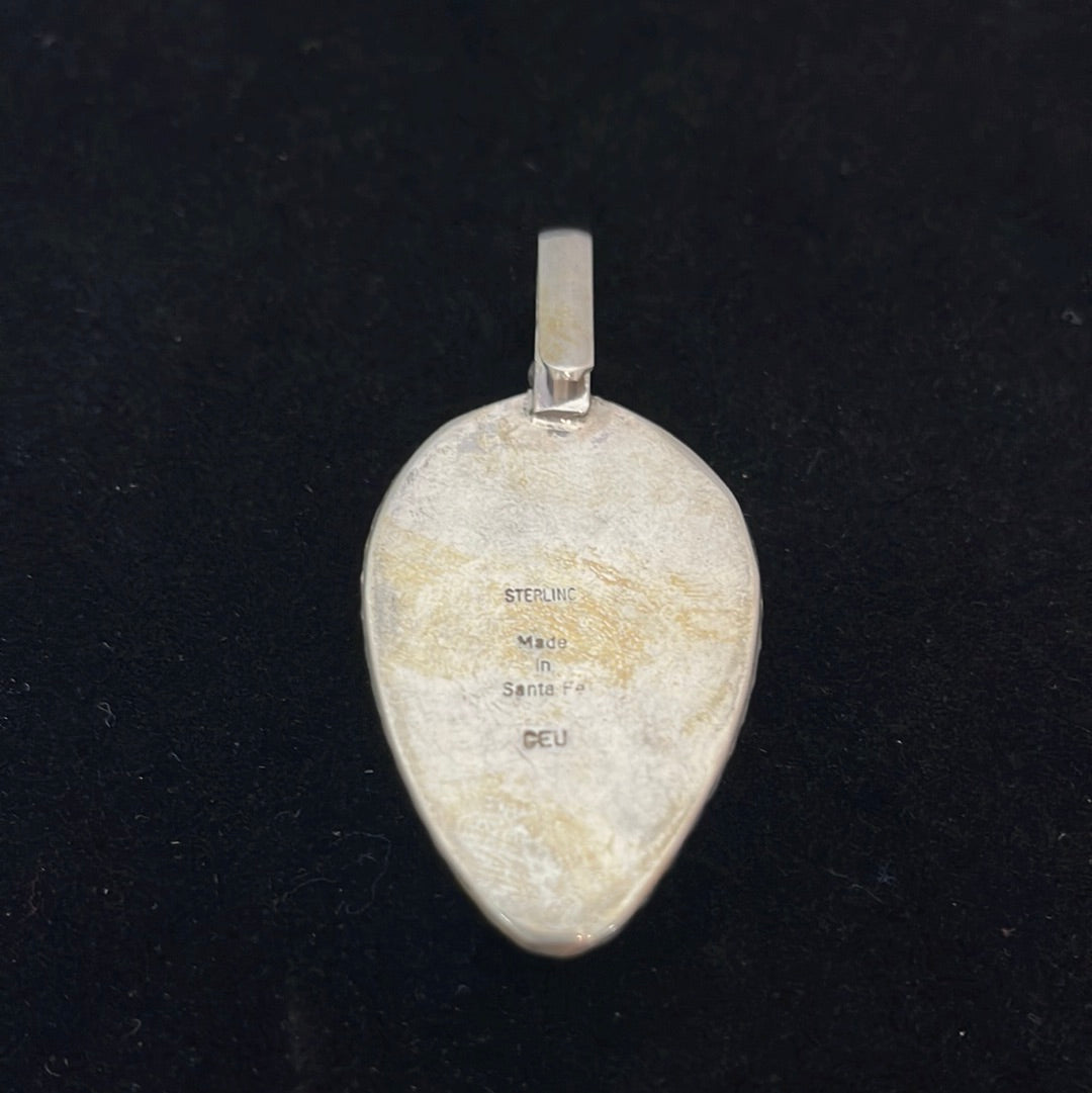 Vintage Tigers Eye Shepherds Hook Pendant