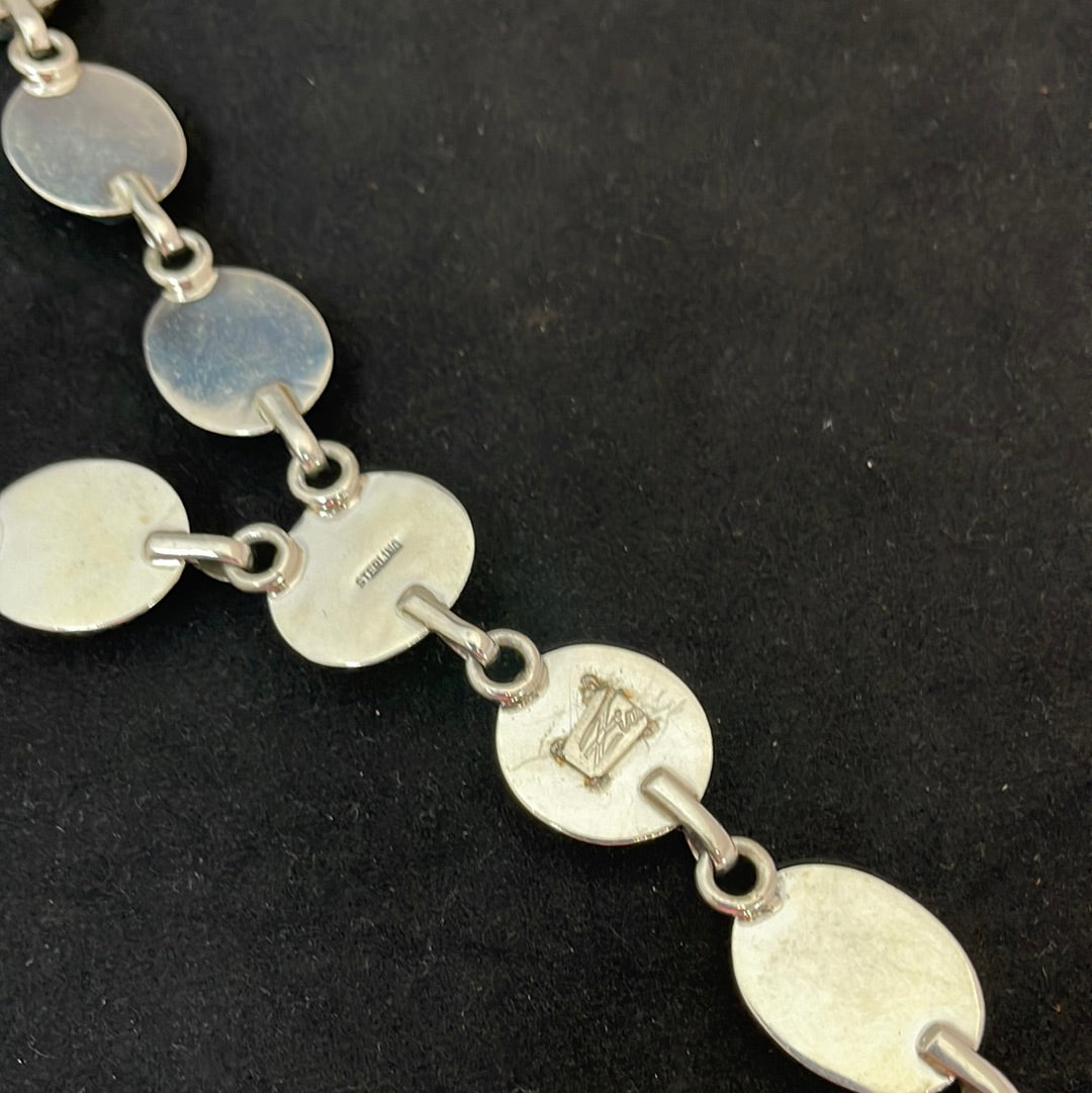 Kingman Web Turquoise Lariat 27" Necklace