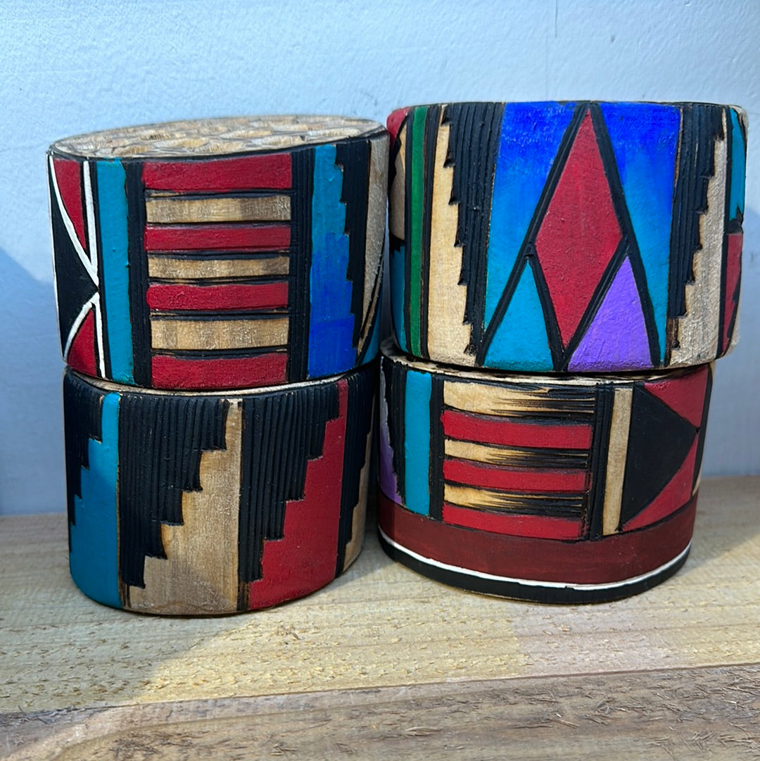 Hand Carved Pen Holders