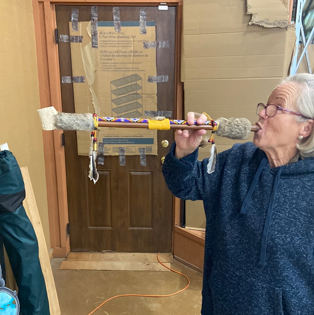 24" Fancy Peace Pipe