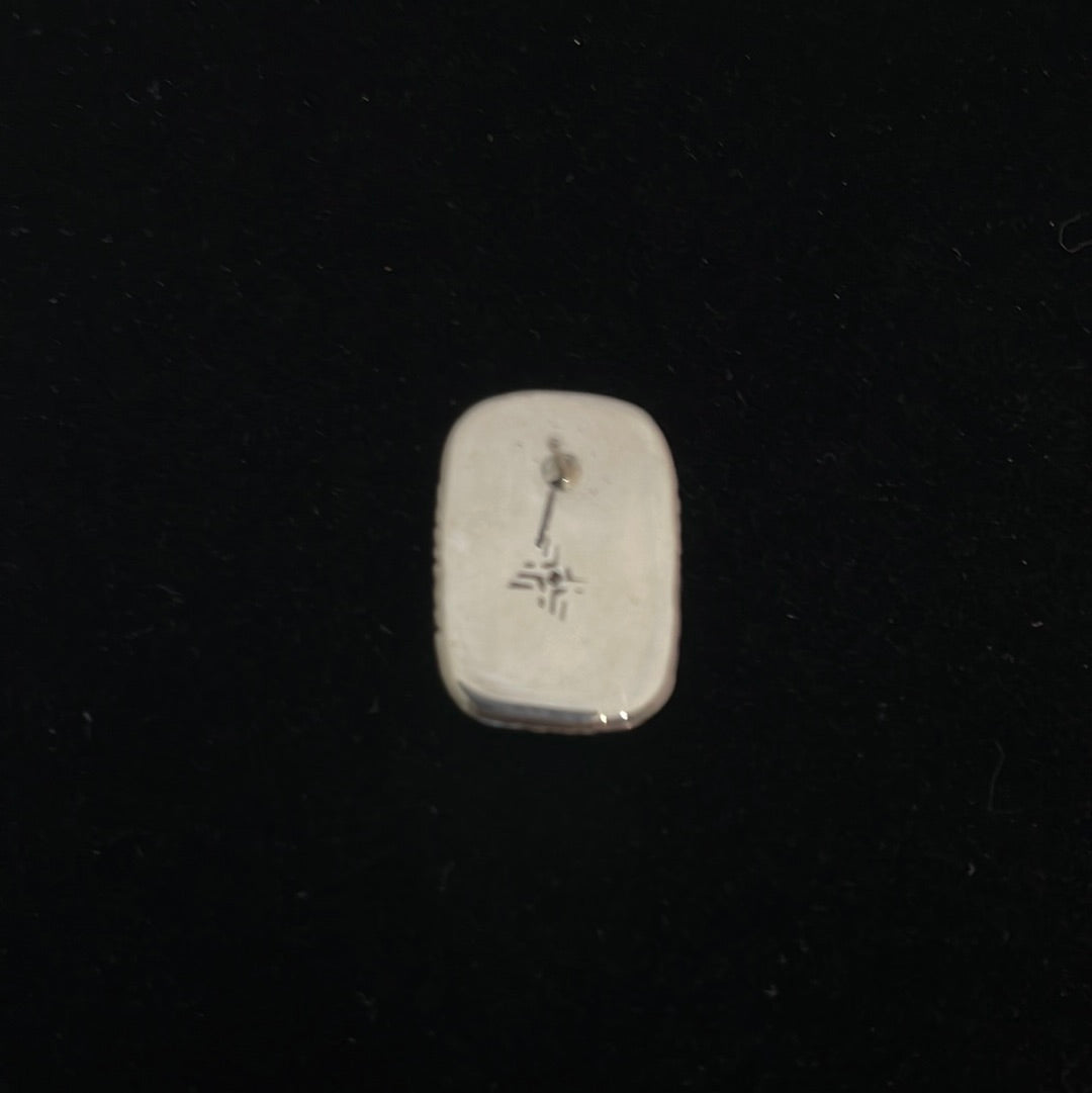 Natural Kingman Post Earrings