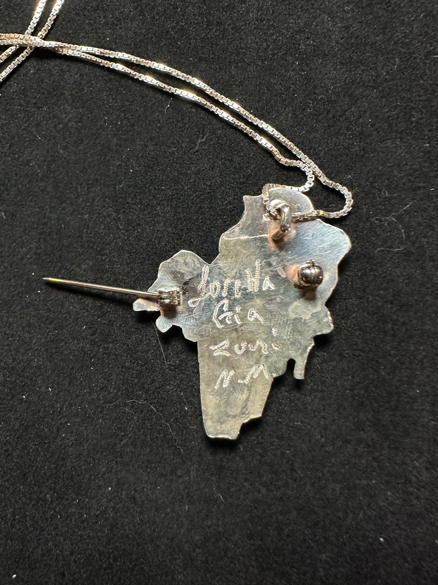 Parrot Pendant and Pin on 18" Chain