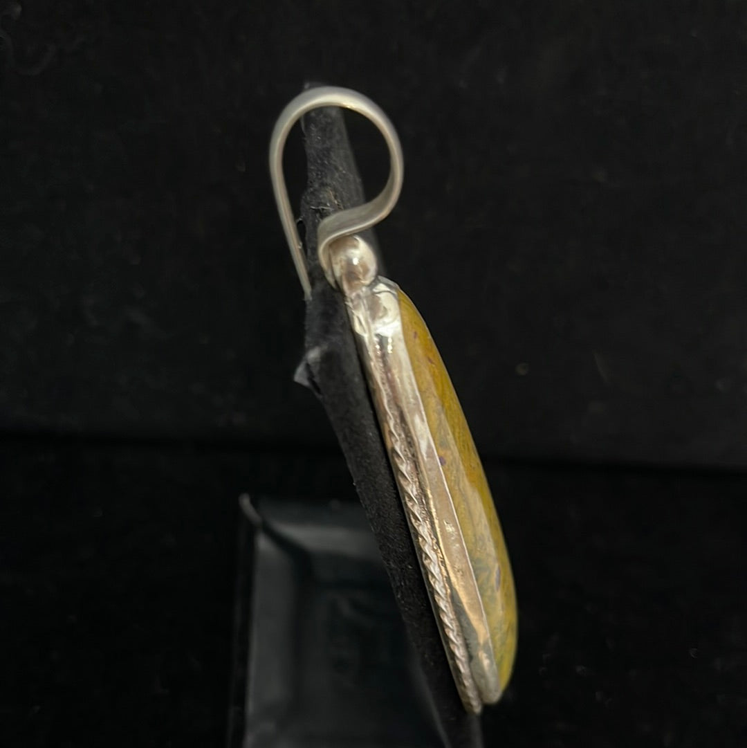 Vintage Jasper Shepherds Hook Pendant