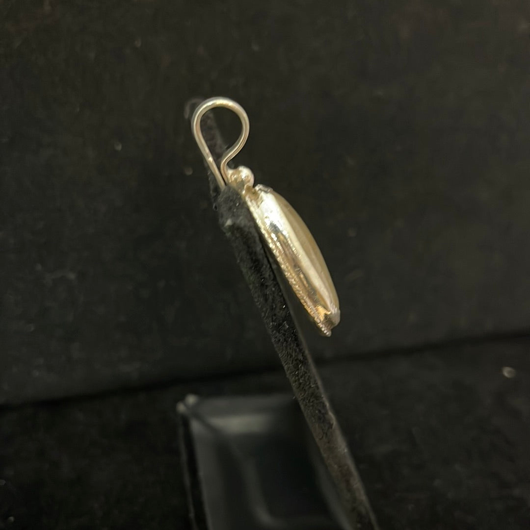 Vintage Rutilated Quartz Shepherd Hook Pendant