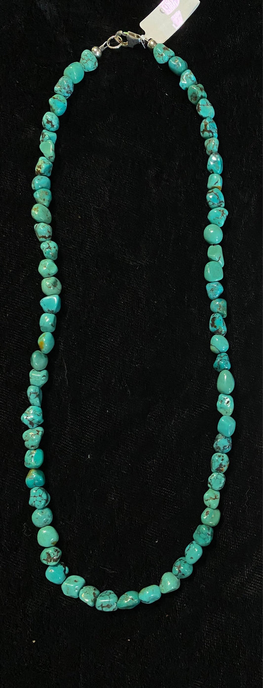 18" Chunk Turquoise Necklace