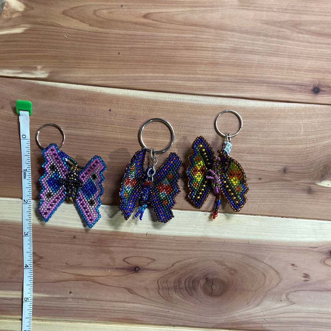 Beaded butterfly Keychain