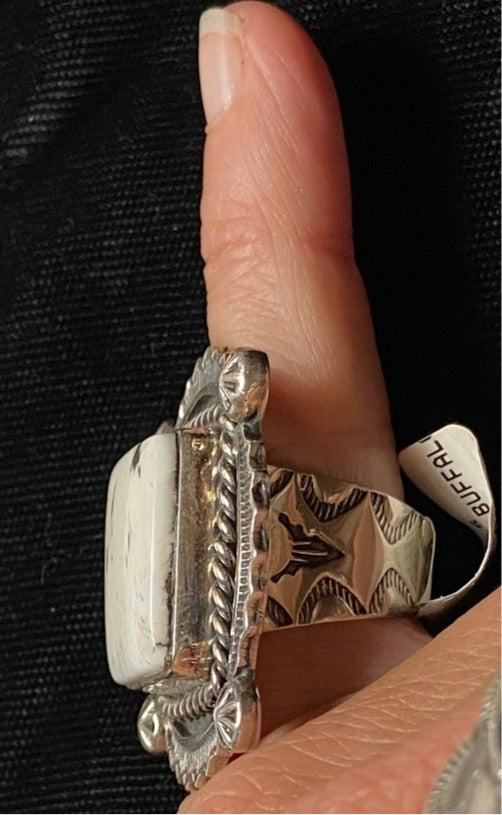 White Buffalo Size 5.0 Ring