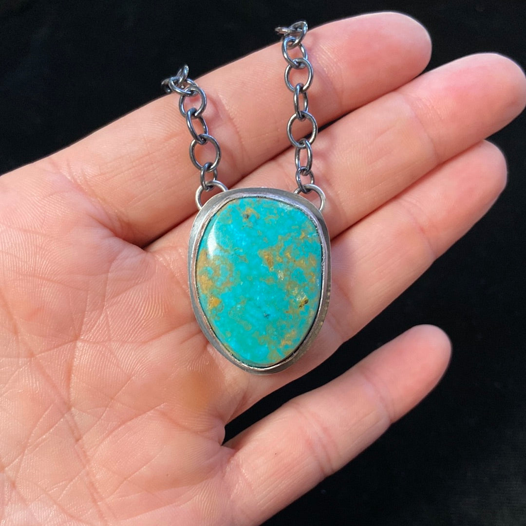 19" Kingman Turquoise Necklace