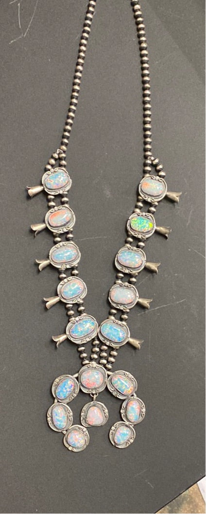 Navajo Vintage Squash Blossom Necklace