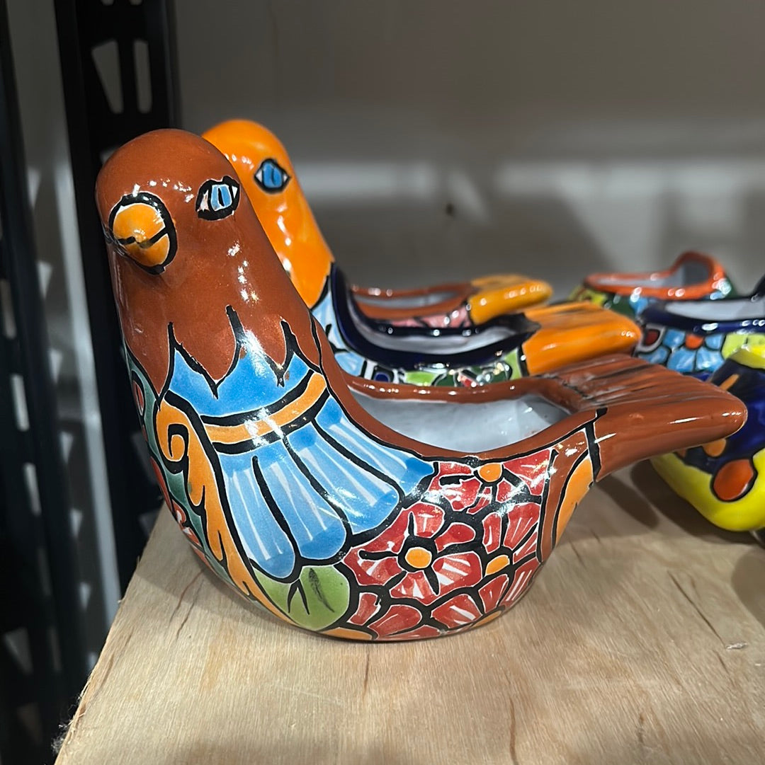 Dove Talavera Pot