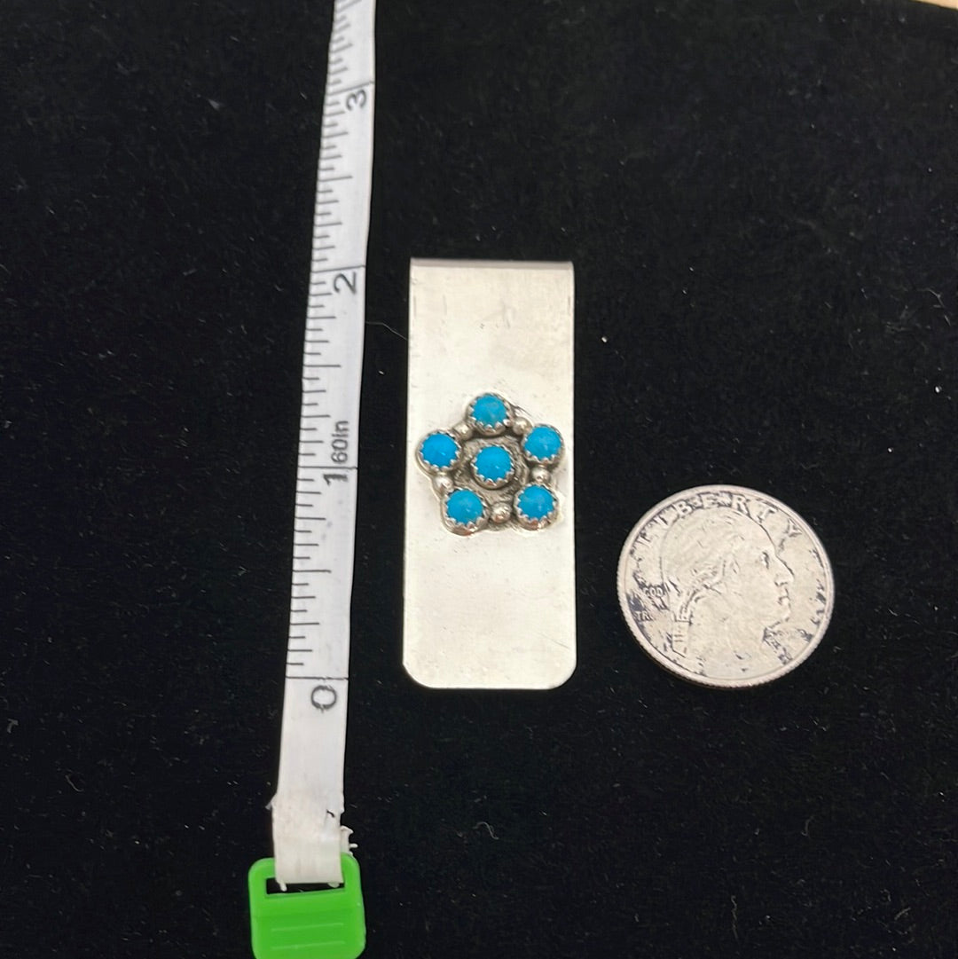Turquoise Cluster Money Clip