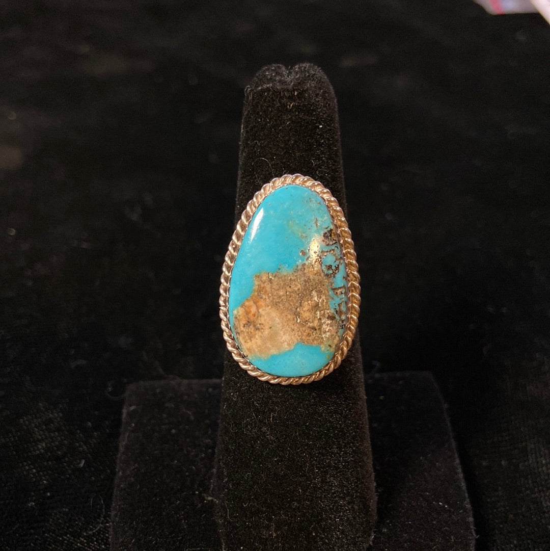 Turquoise Ring with Matrix size 6.5