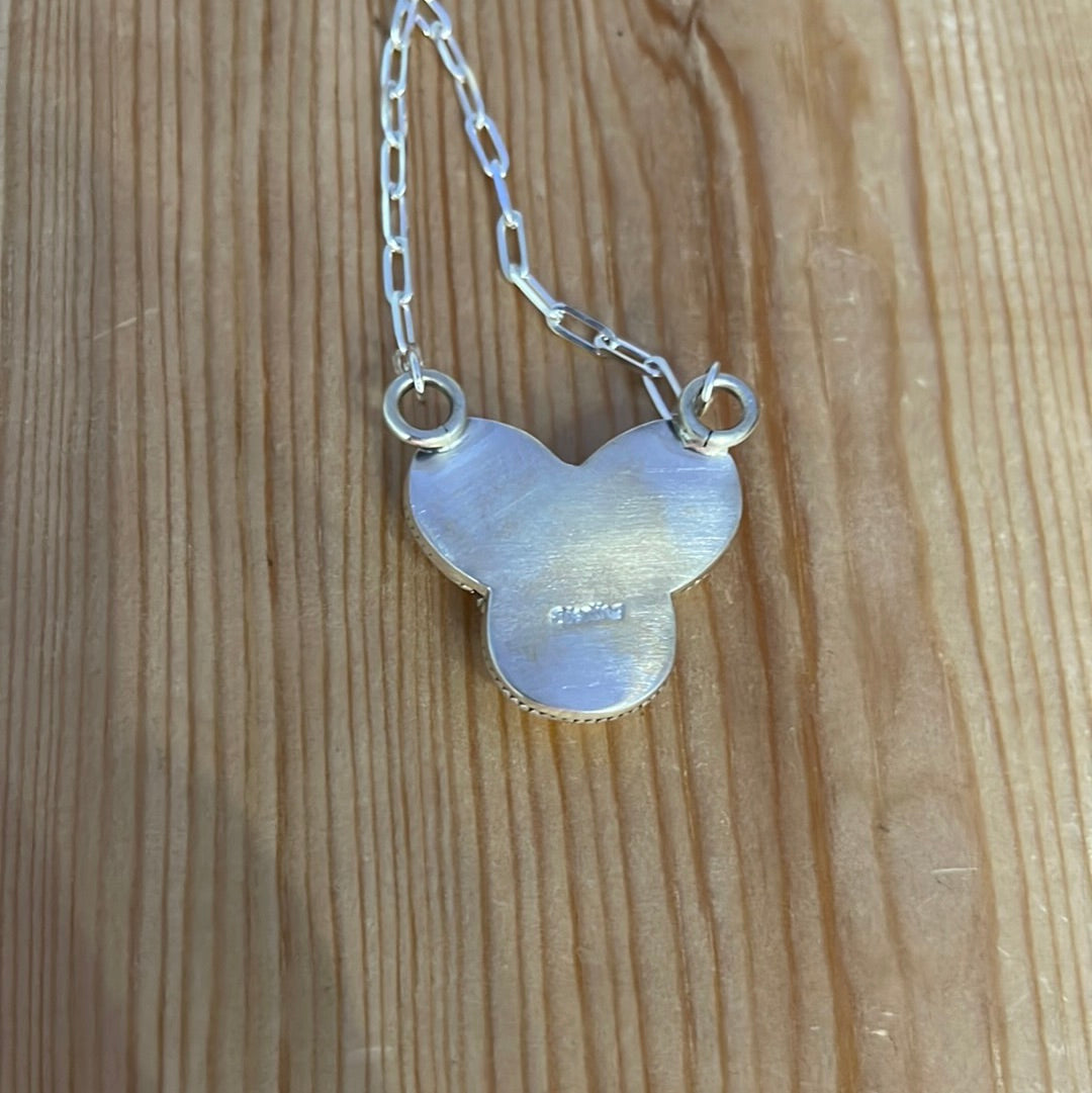 3 Oval Pink Conch Shell with Rope 19” Necklace