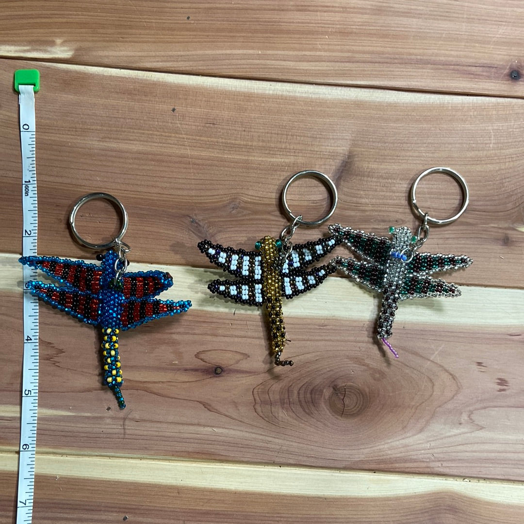Beaded Dragonfly Keychain