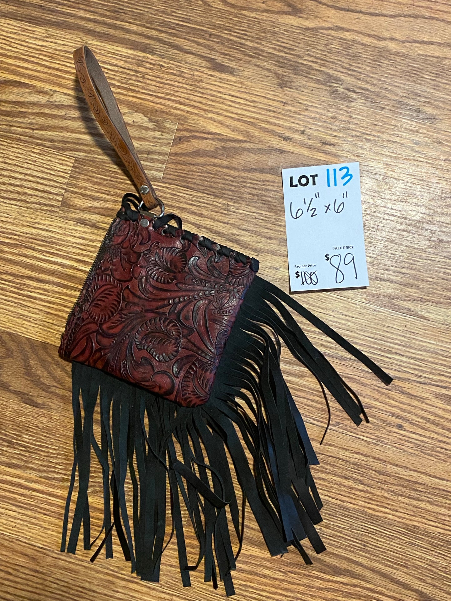 Hair-on and Leather Wristlet