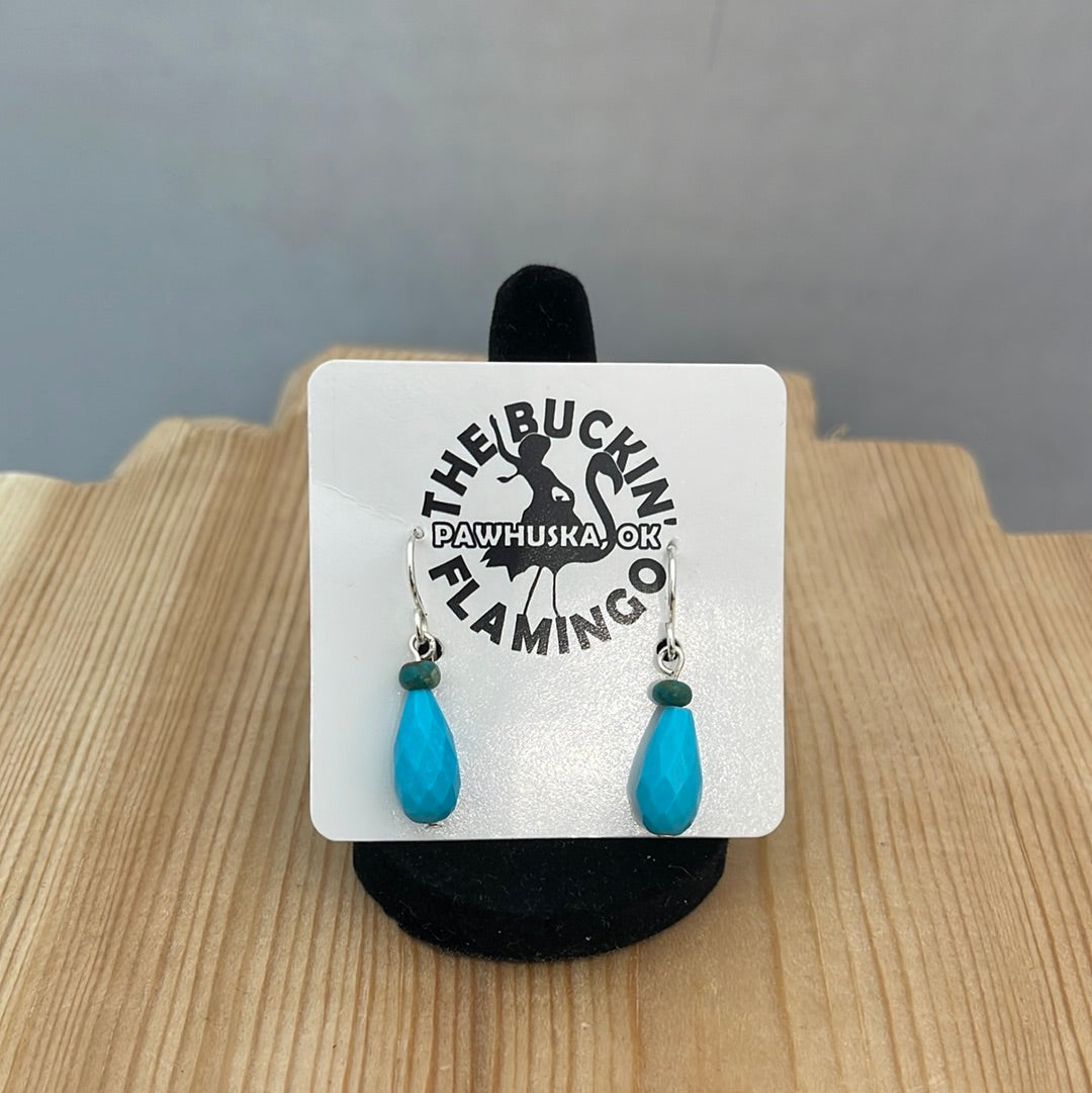 Turquoise Teardrop on Hook