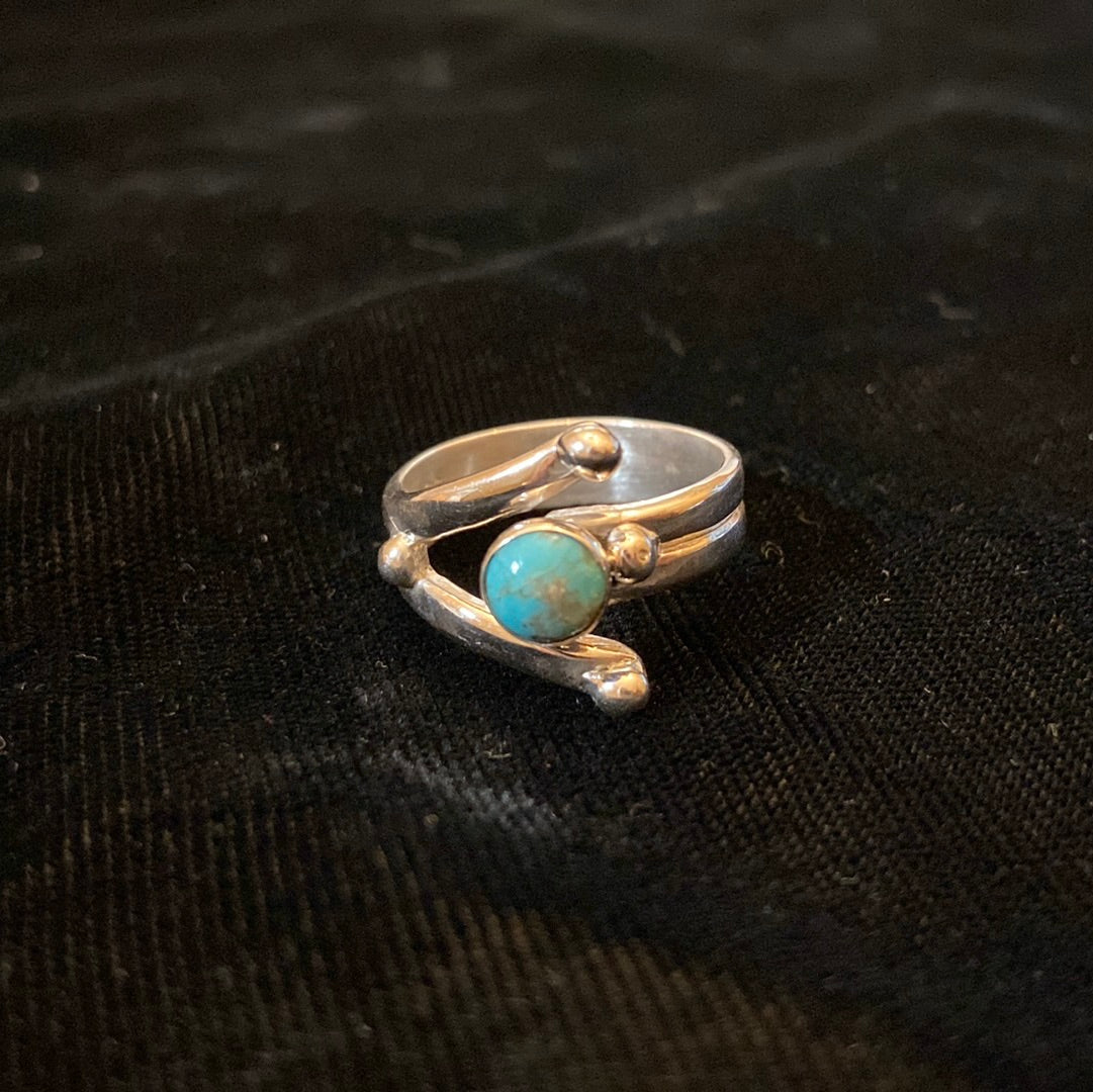 Adjustable Dainty Turquoise Ring