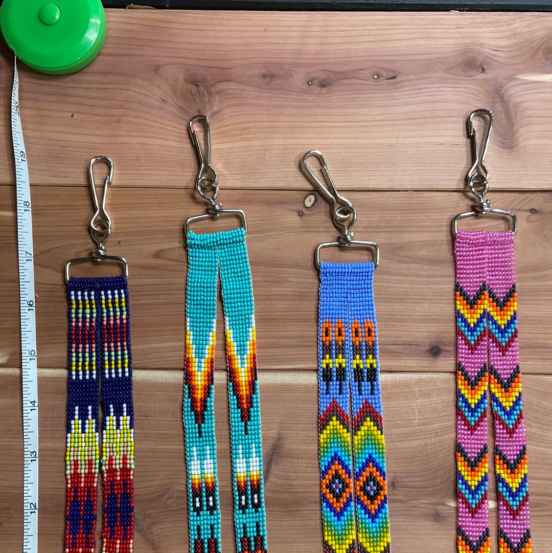 19" beaded lanyard