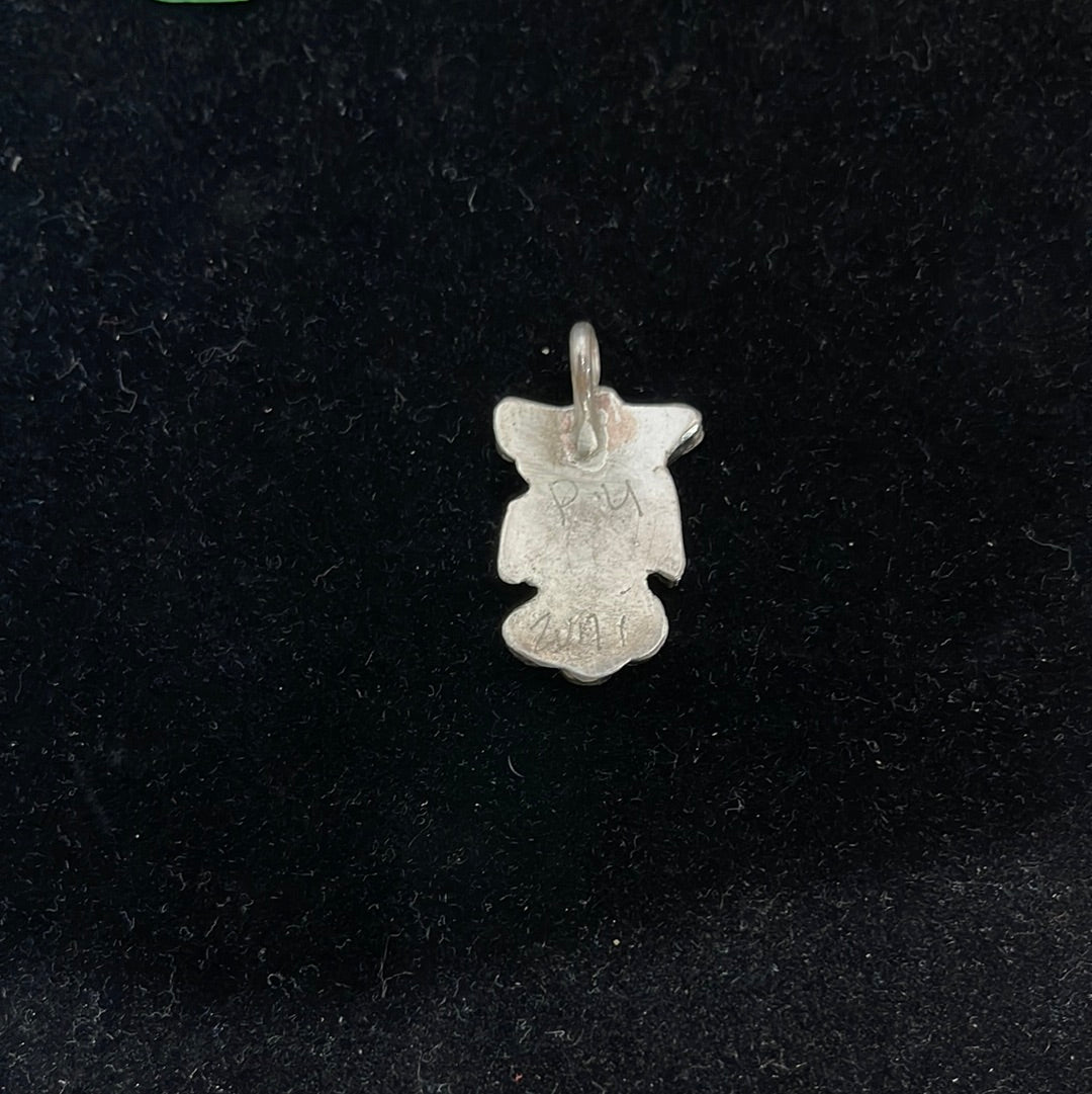 Lapis, Mother of Pearl, Black Jet, and Sleeping Beauty Turquoise Inlay Pendant